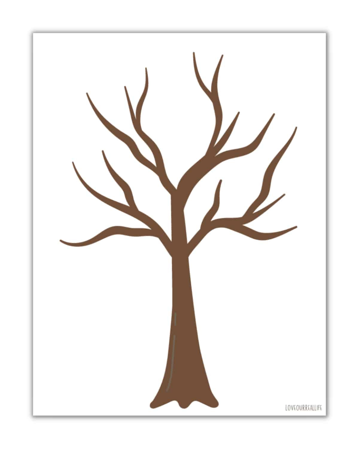 Free Printable Trees Without Leaves Template - 19 Pages ⋆ Love throughout Printable Tree Trunk Patterns