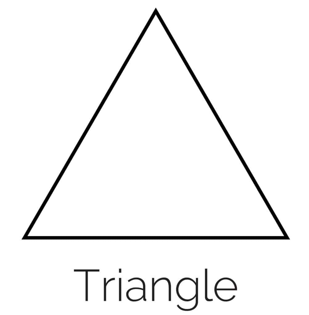 Free Printable Triangle Shape inside Free Triangle Stencil Printable