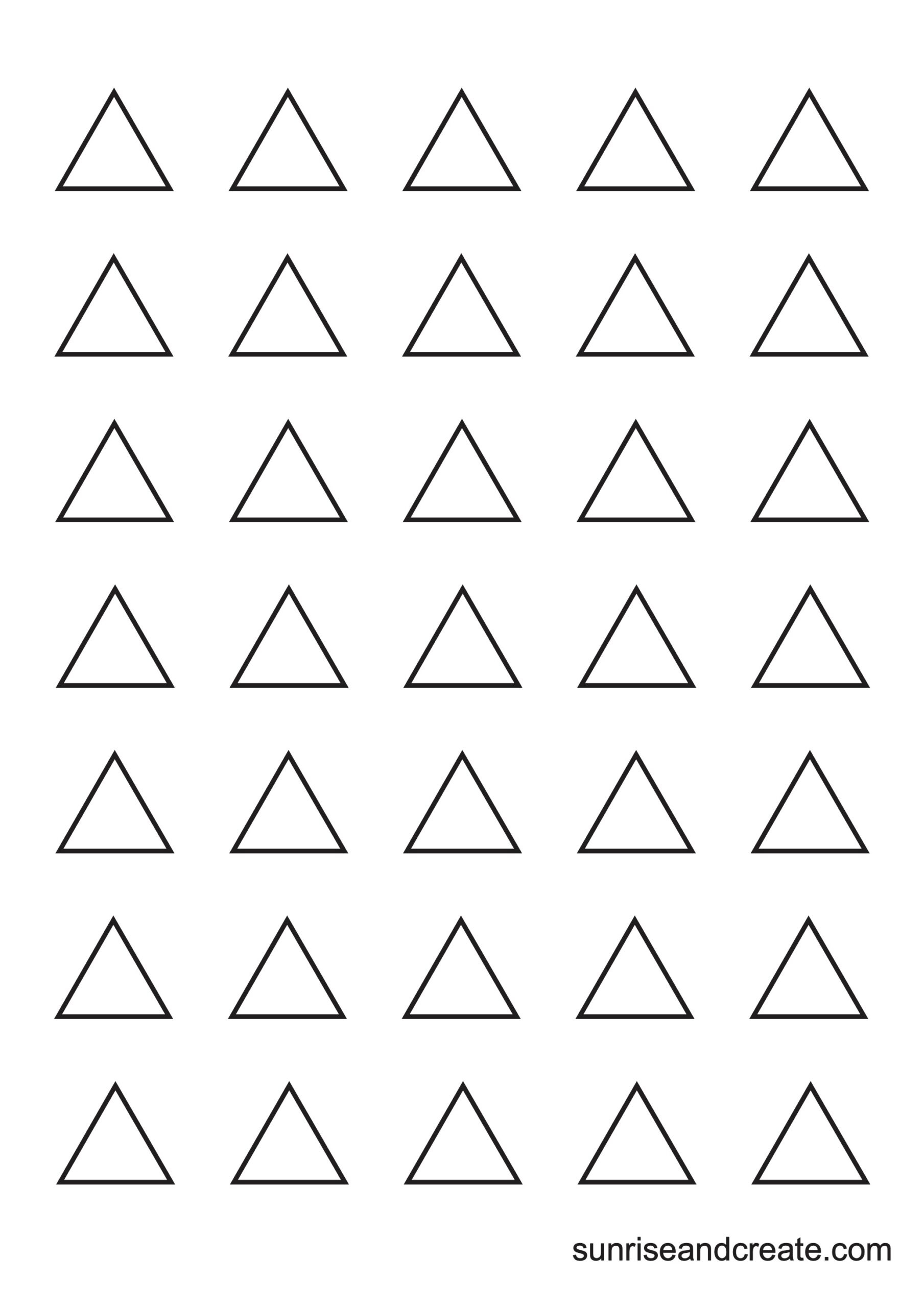 Free Printable Triangle Templates for Free Printable Triangles