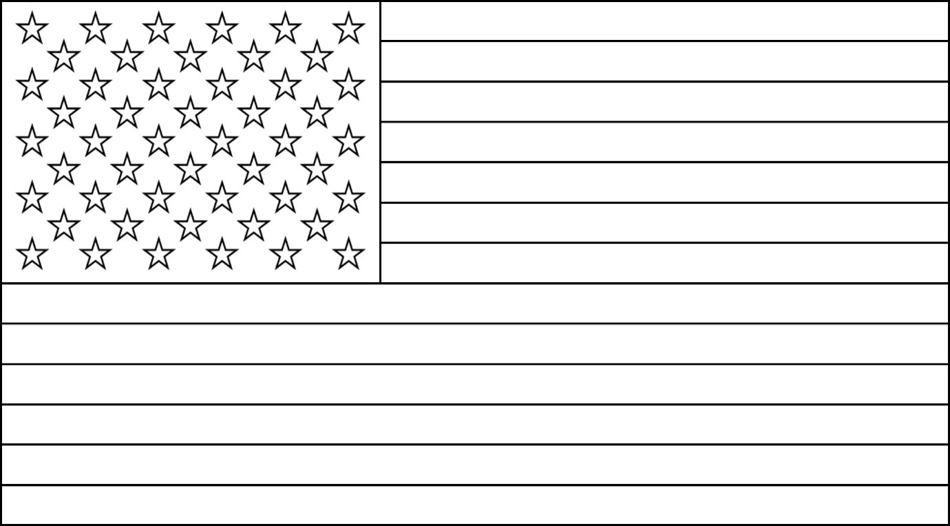 Free Printable Us Flags &amp;amp; American Flag Color Book Pages with regard to Free Blank Flag Template Printable