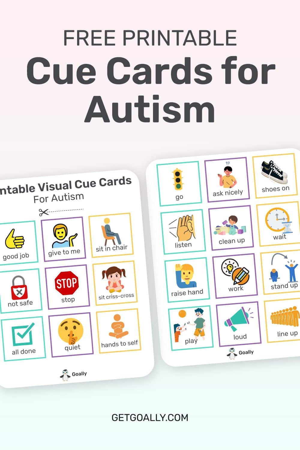 Free Printable Visual Cue Cards For Autism with regard to Free Printable Communication Cards