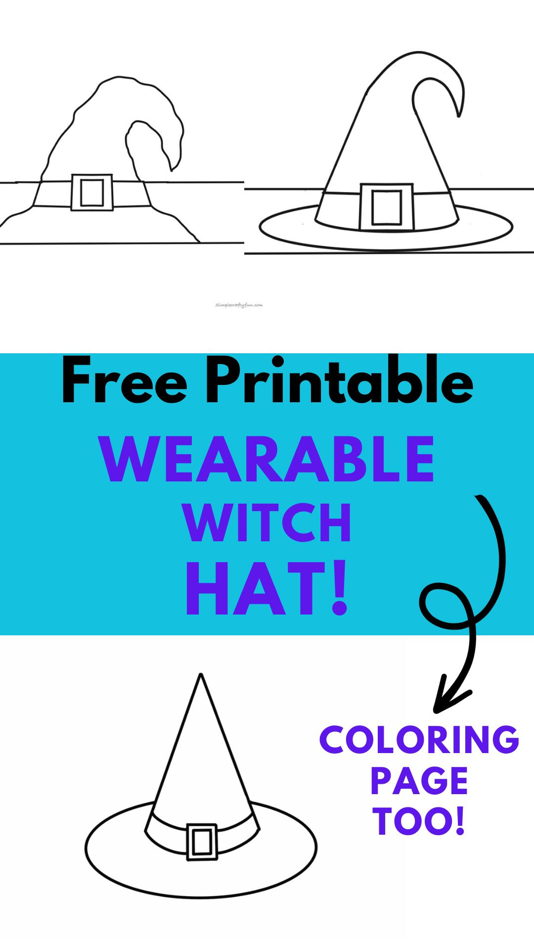 Free Printable Witch Hat Craft Template - within Free Witch Hat Pattern Printable