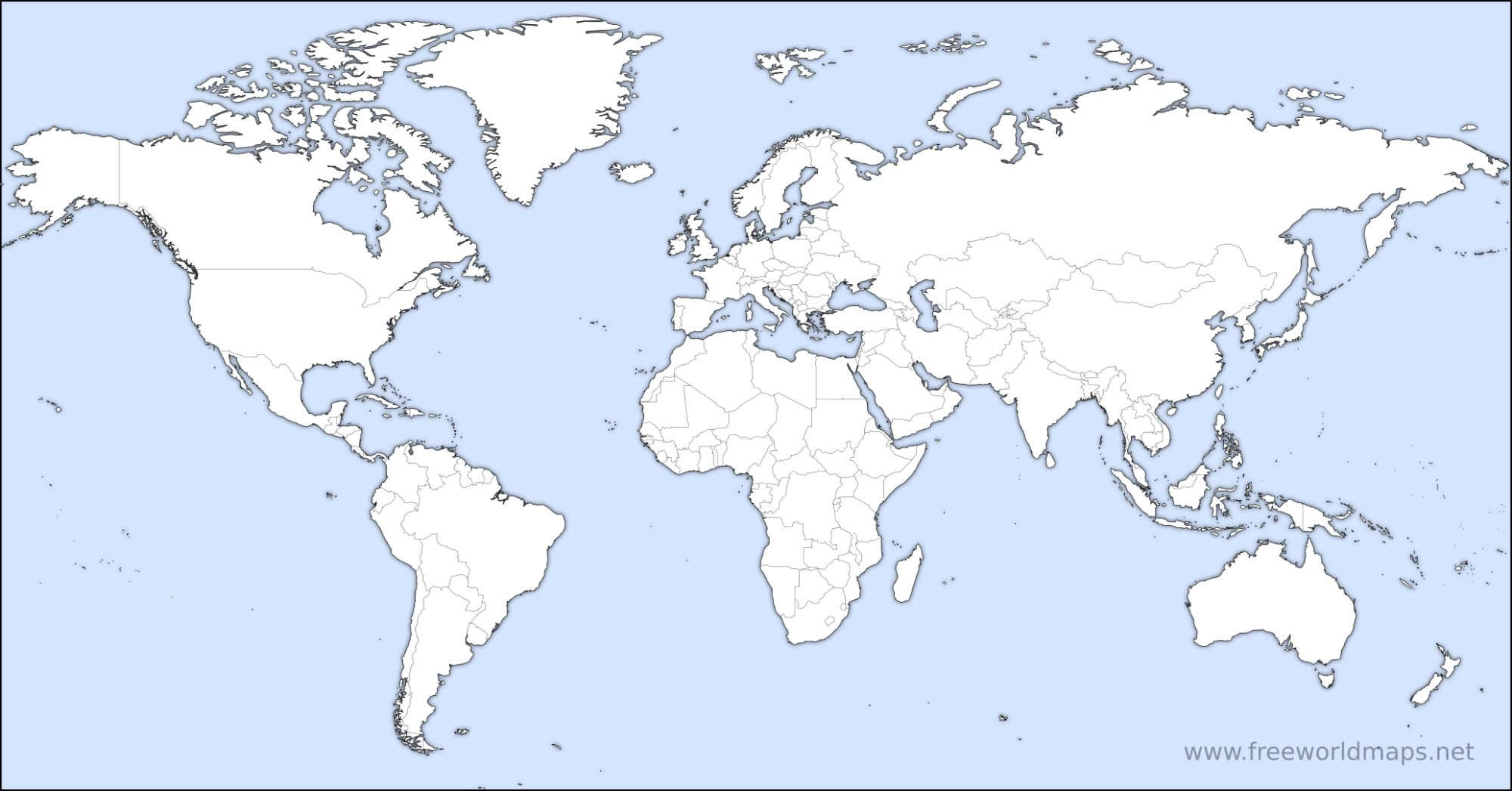 Free Printable World Maps intended for Free Large Printable World Map