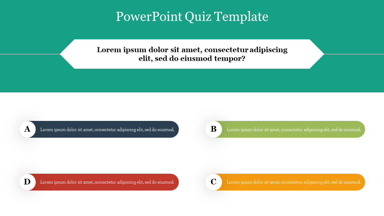 Free Quiz Powerpoint, Google Slides & Canva Templates pertaining to Powerpoint Multiple Choice Quiz Template Free Download