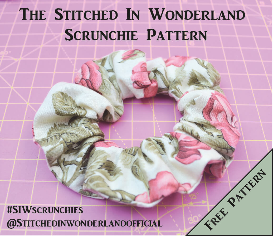 Free Scrunchie Sewing Patternstitched In Wonderland intended for Free Printable Scrunchie Pattern