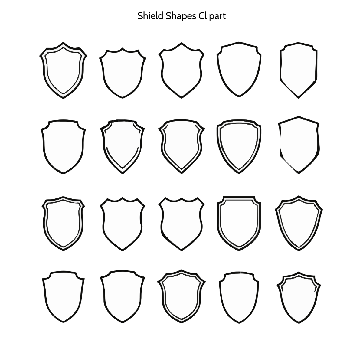 Free Shield Shapes Clipart Template To Edit Online regarding Free Shield Shapes Templates