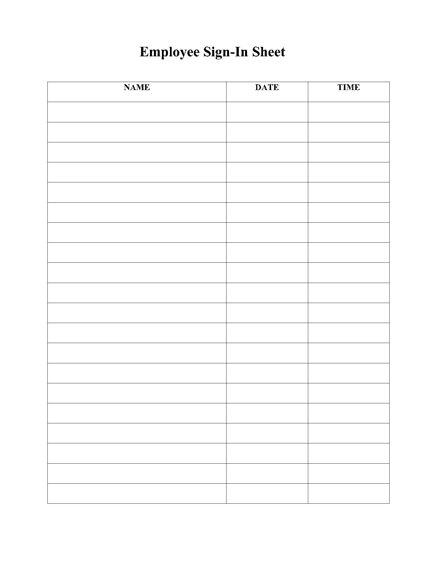 Free Sign In/Up Sheet Templates | Pdf | Cocosign intended for Free Printable Sign in Sheet
