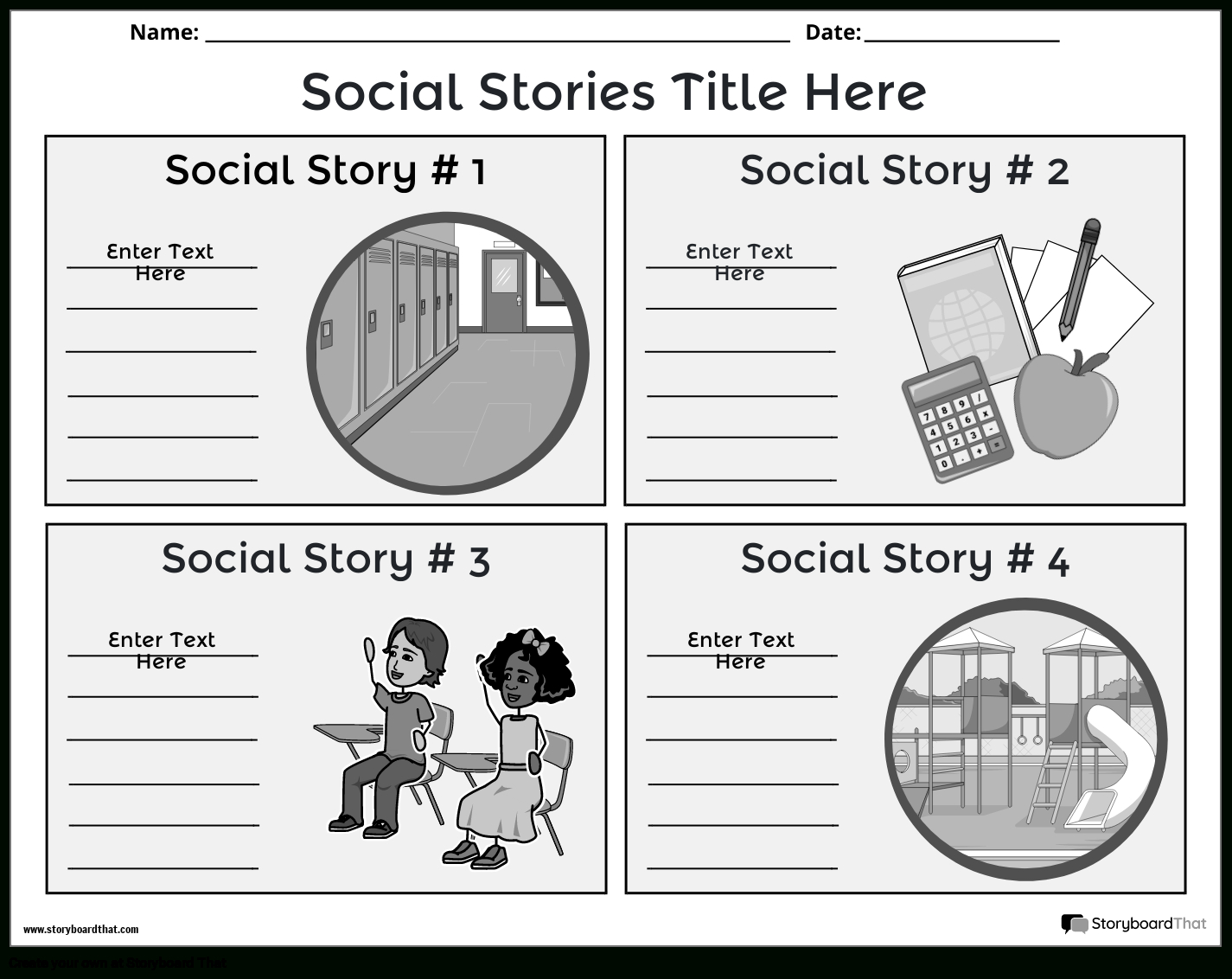 Free Social Story Templates: Create &amp;amp; Customize Easily intended for Social Story Pictures Printables Free