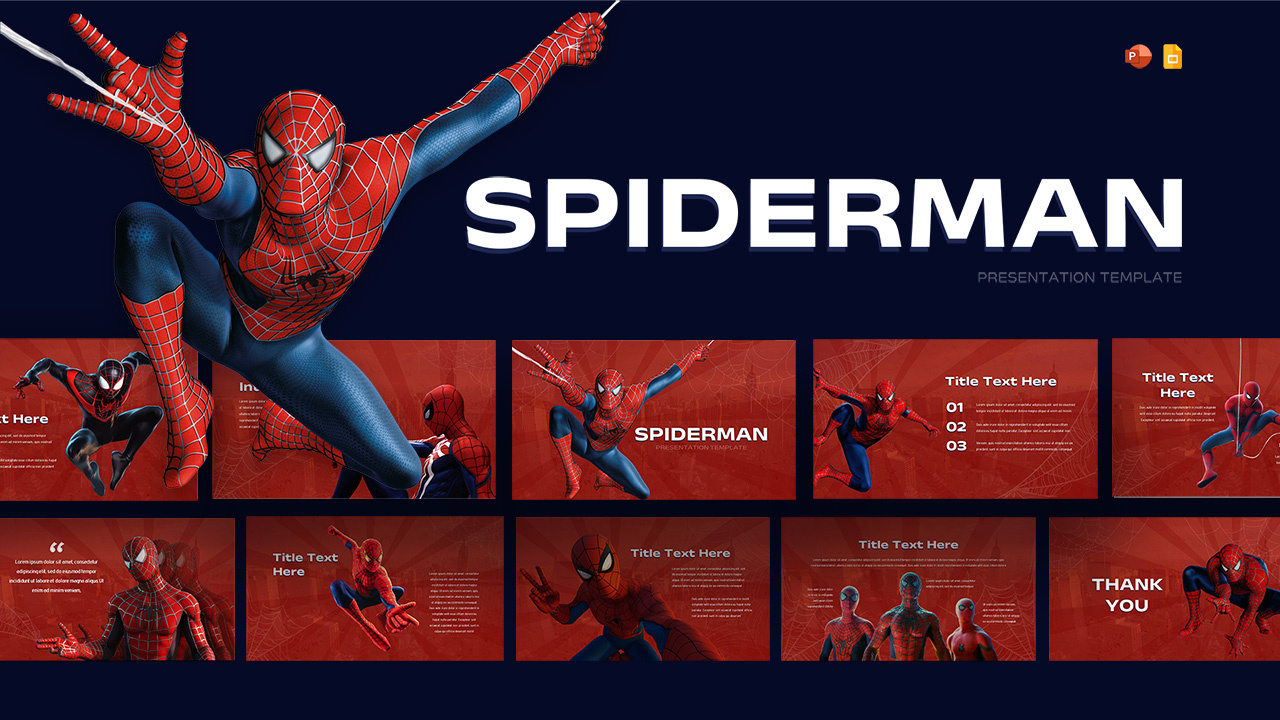 Free Spiderman Powerpoint Templates And Google Slides with regard to Free Spiderman Template