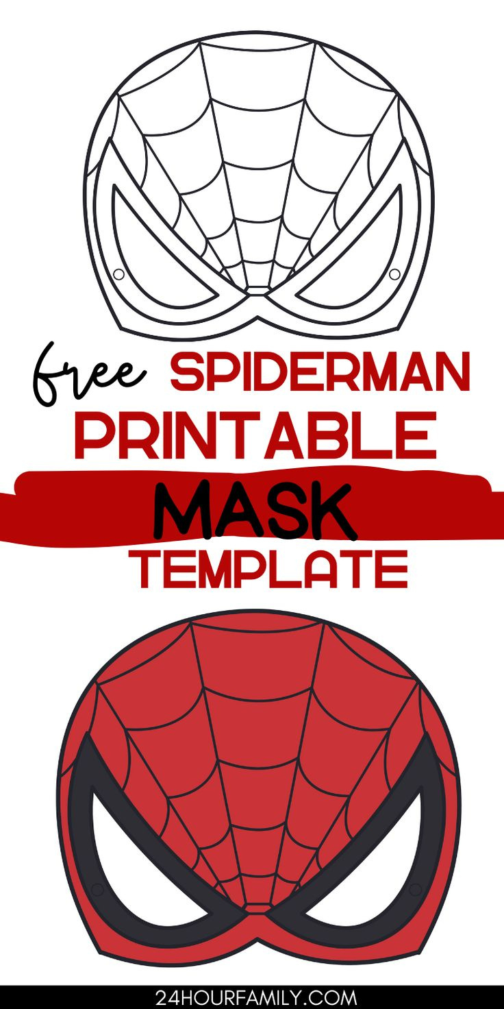 Free Spiderman Printables Mask Template Spider Man Mask Diy intended for Template Free Printable Spiderman Mask Sewing Pattern
