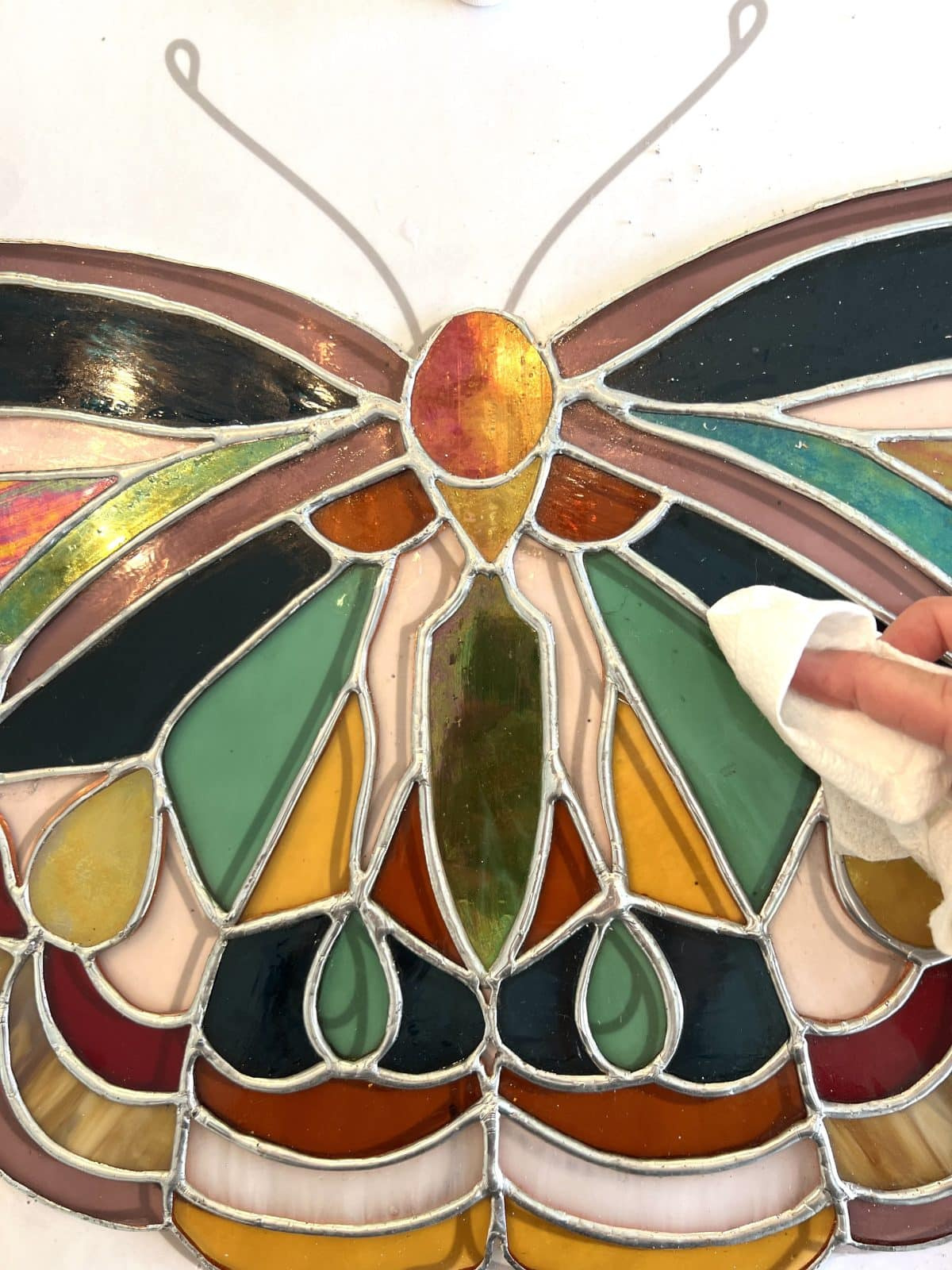 Free Stained Glass Butterfly Pattern - The Handmade Home intended for Free Printable Stained Glass Butterfly Patterns