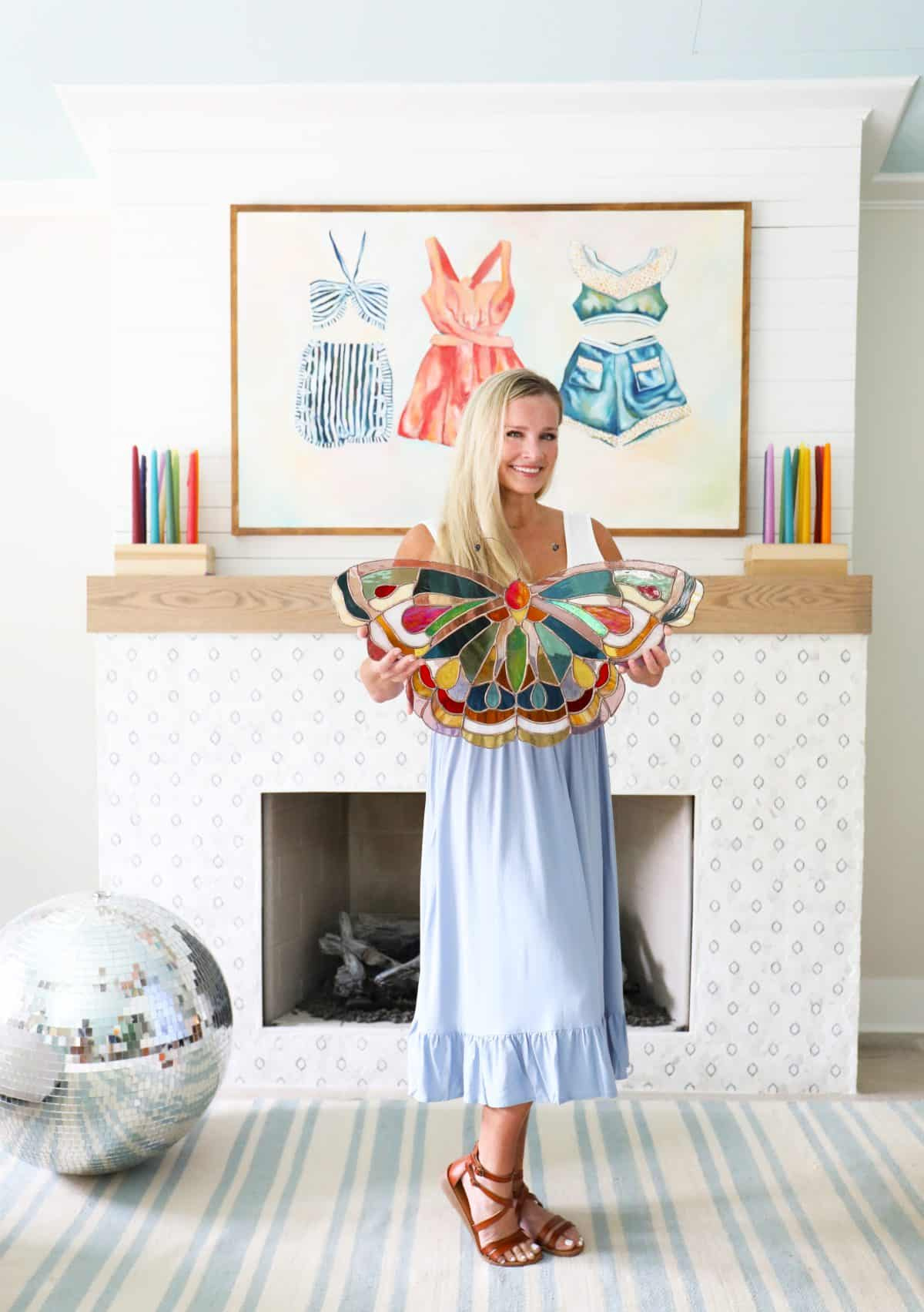 Free Stained Glass Butterfly Pattern - The Handmade Home pertaining to Free Printable Stained Glass Butterfly Patterns