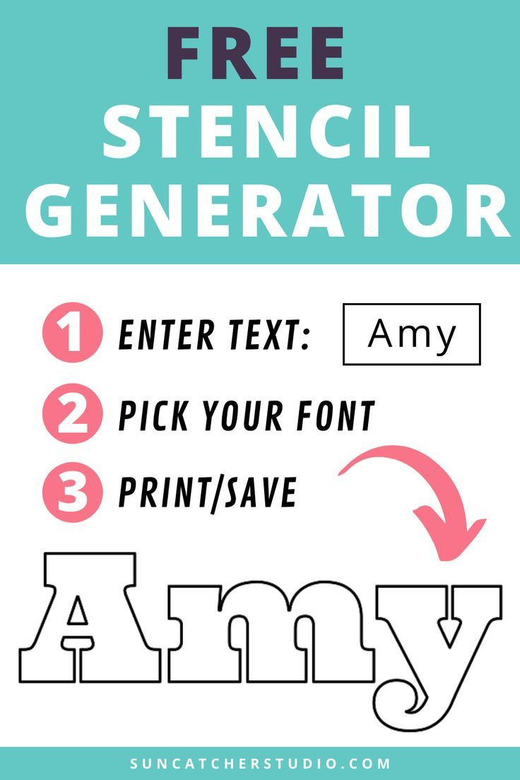 Free Stencil Generator in Free Printable Custom Word Stencils