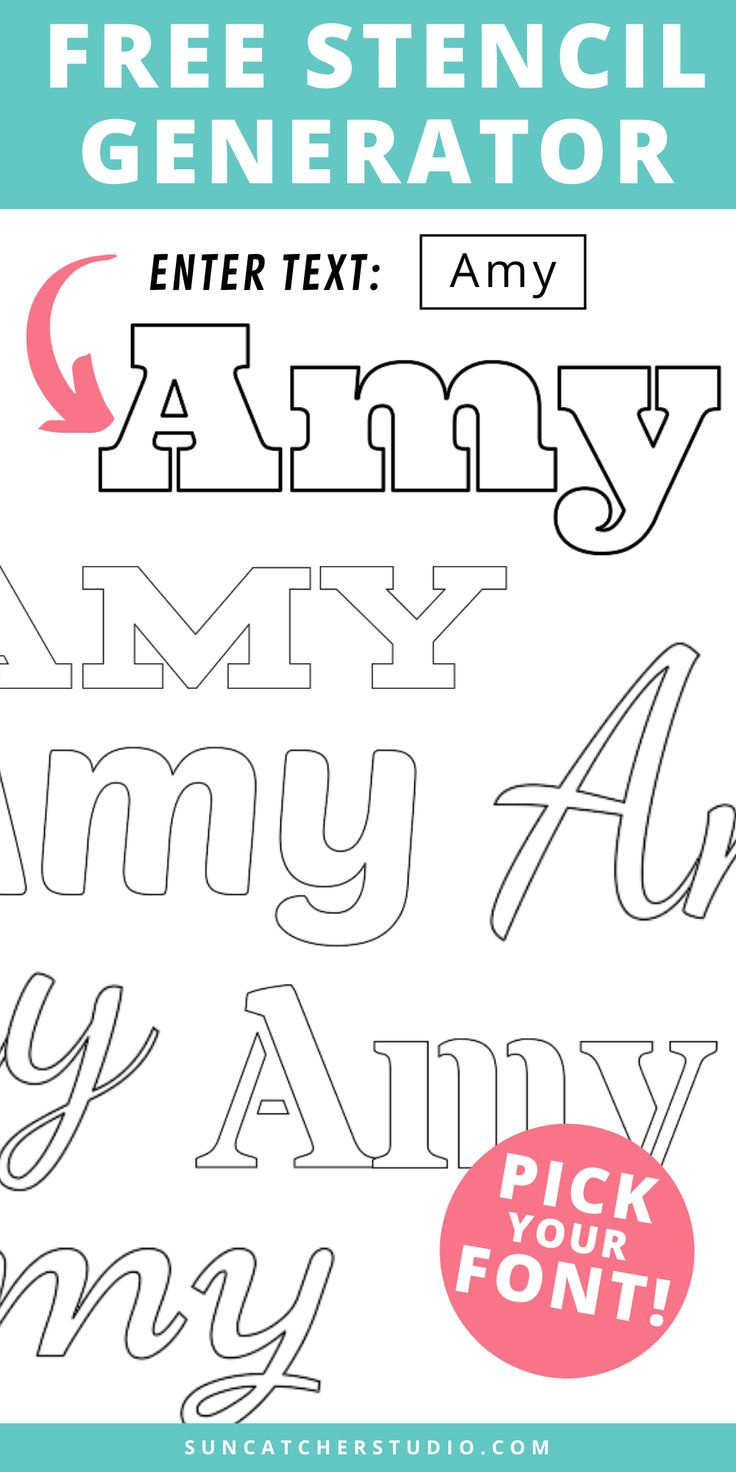 Free Stencil Maker: Online Calligraphy Generator with Free Online Printable Stencil Maker