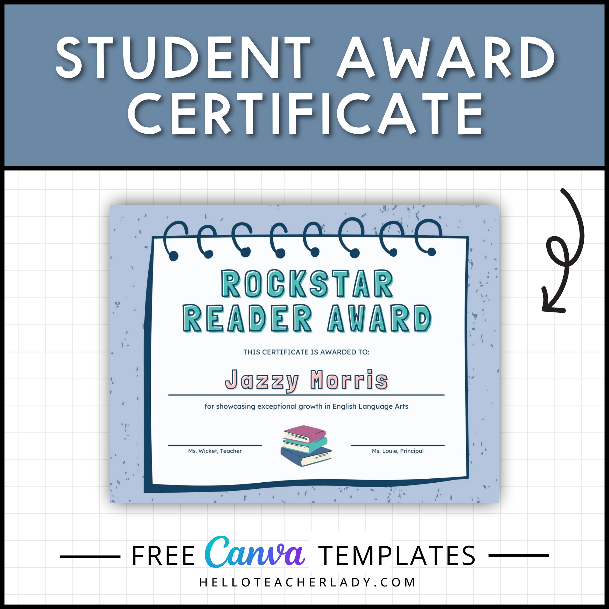 Free Student Award Certificate Templates — Helloteacherlady in Free Printable Accelerated Reader Certificates