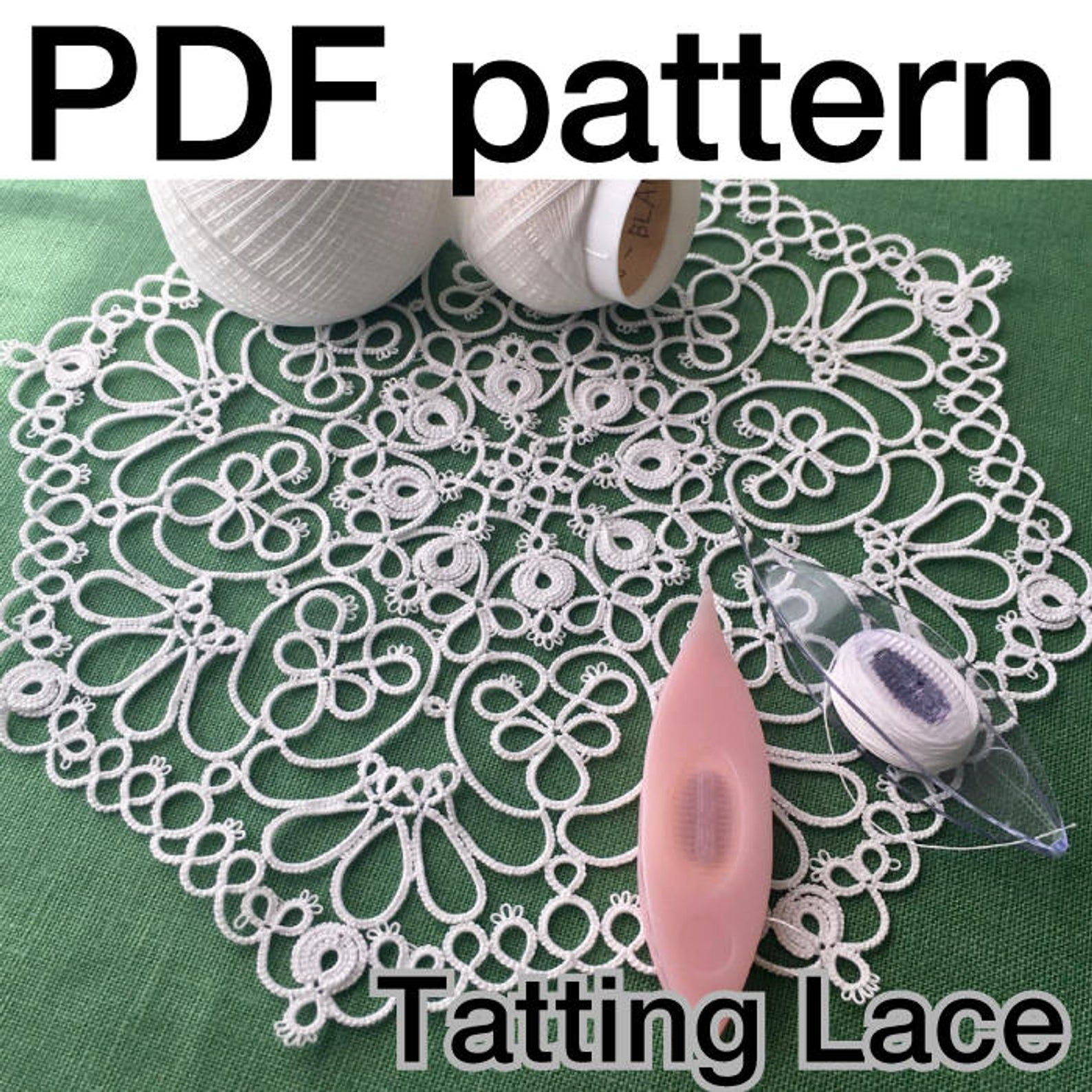 Free Tatting Doily Patterns - Sewing Pattern Library intended for Free Printable Needle Tatting Patterns