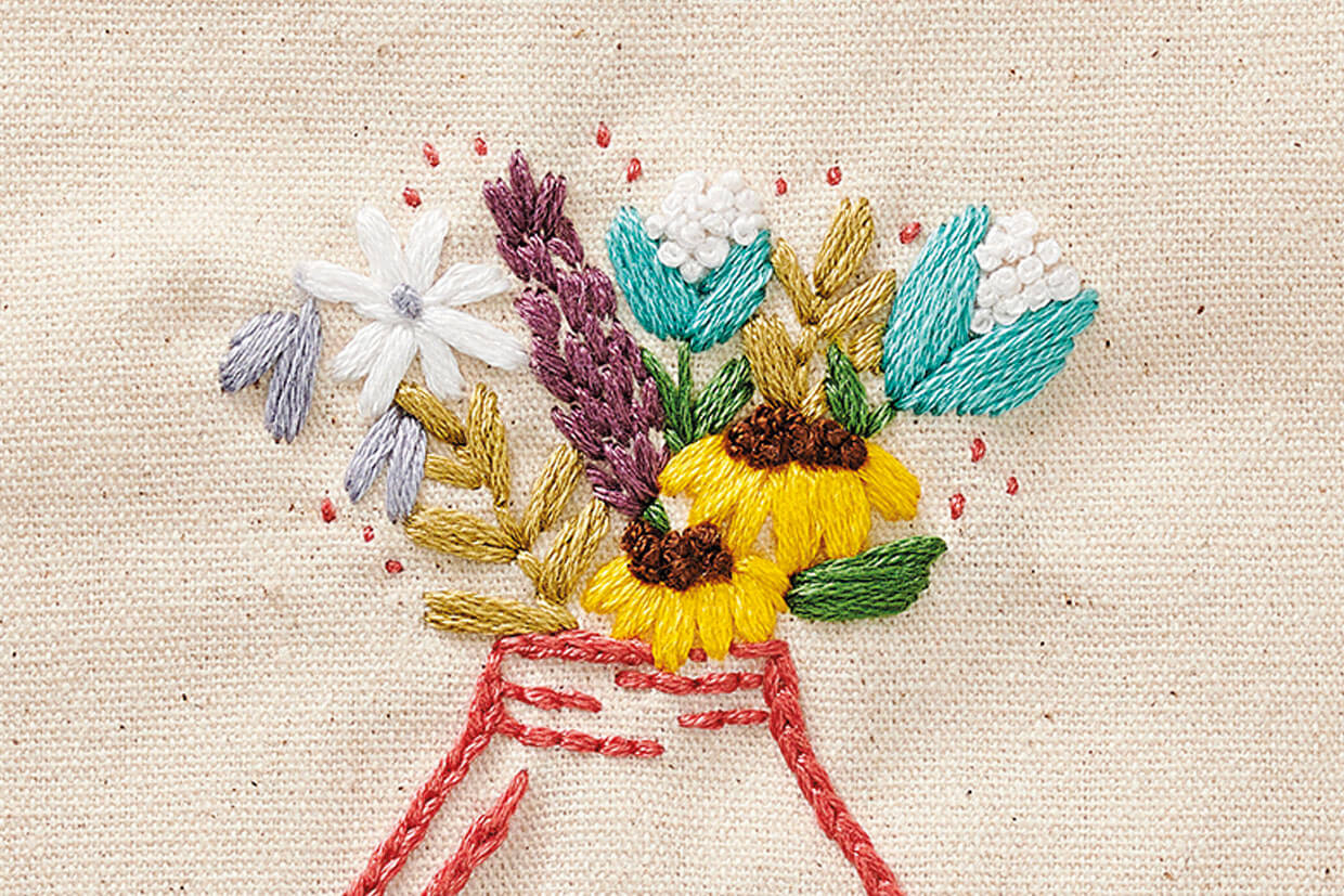 Free Tea Towel Embroidery Pattern - Gathered within Free Printable Embroidery Patterns For Towels