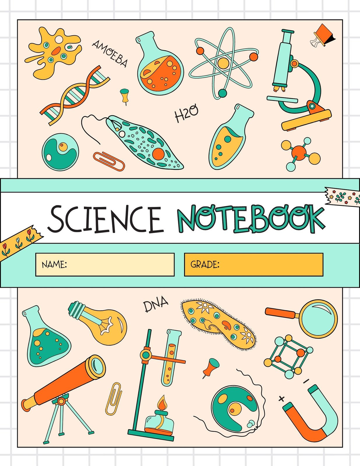 Free To Edit And Print Science Notebook Templates | Canva with regard to Free Interactive Science Notebook Templates