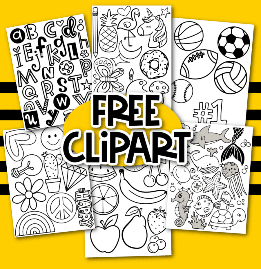 Free Tracing Clipart in Traceable Printable Shrinky Dink Patterns
