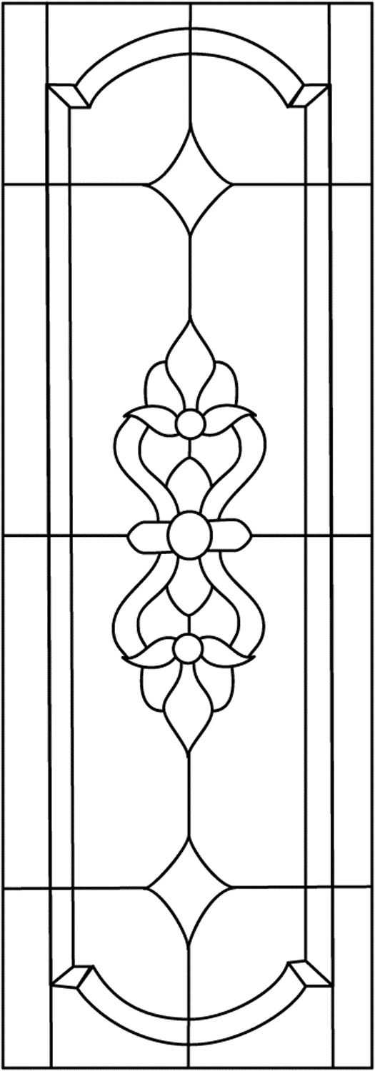 Free Traditional Patterns For Stained Glass - Free Patterns For in Free Printable Vintage Transom Patterns