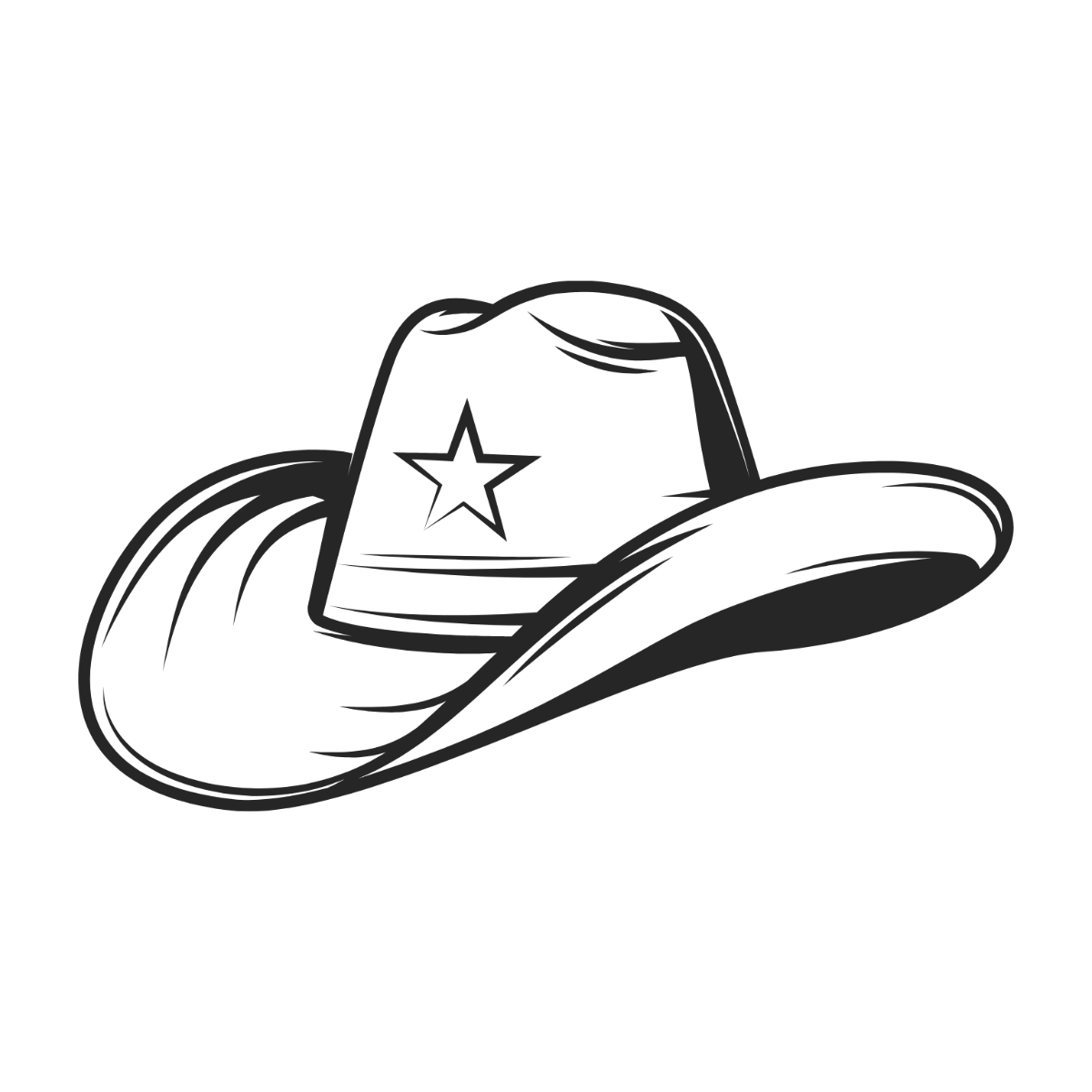 Free Transparent Cowboy Hat Clipart Template To Edit Online inside Free Printable Cowboy Hat Stencil