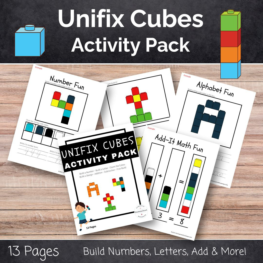 Free Unifix Cubes Printables For Beginner Math throughout Free Printable Pattern Cards For Unifix Cubes