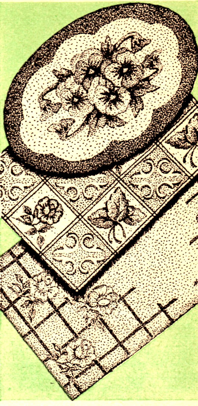 Free Vintage Hooked Rug Pattern Archives - Vintage Crafts And More regarding Free Printable Rug Hooking Patterns