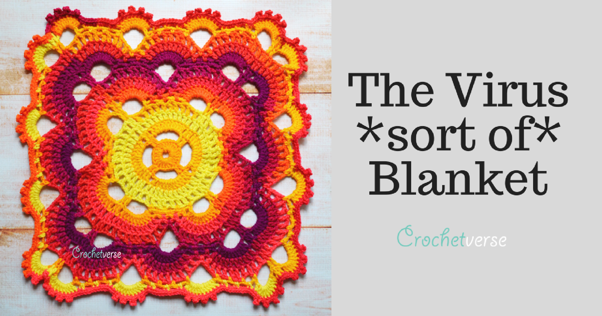 Free &amp;quot;Virus (Sort Of) Blanket&amp;quot; Crochet Pattern - Crochetverse throughout Free Printable Virus Crochet Blanket Pattern