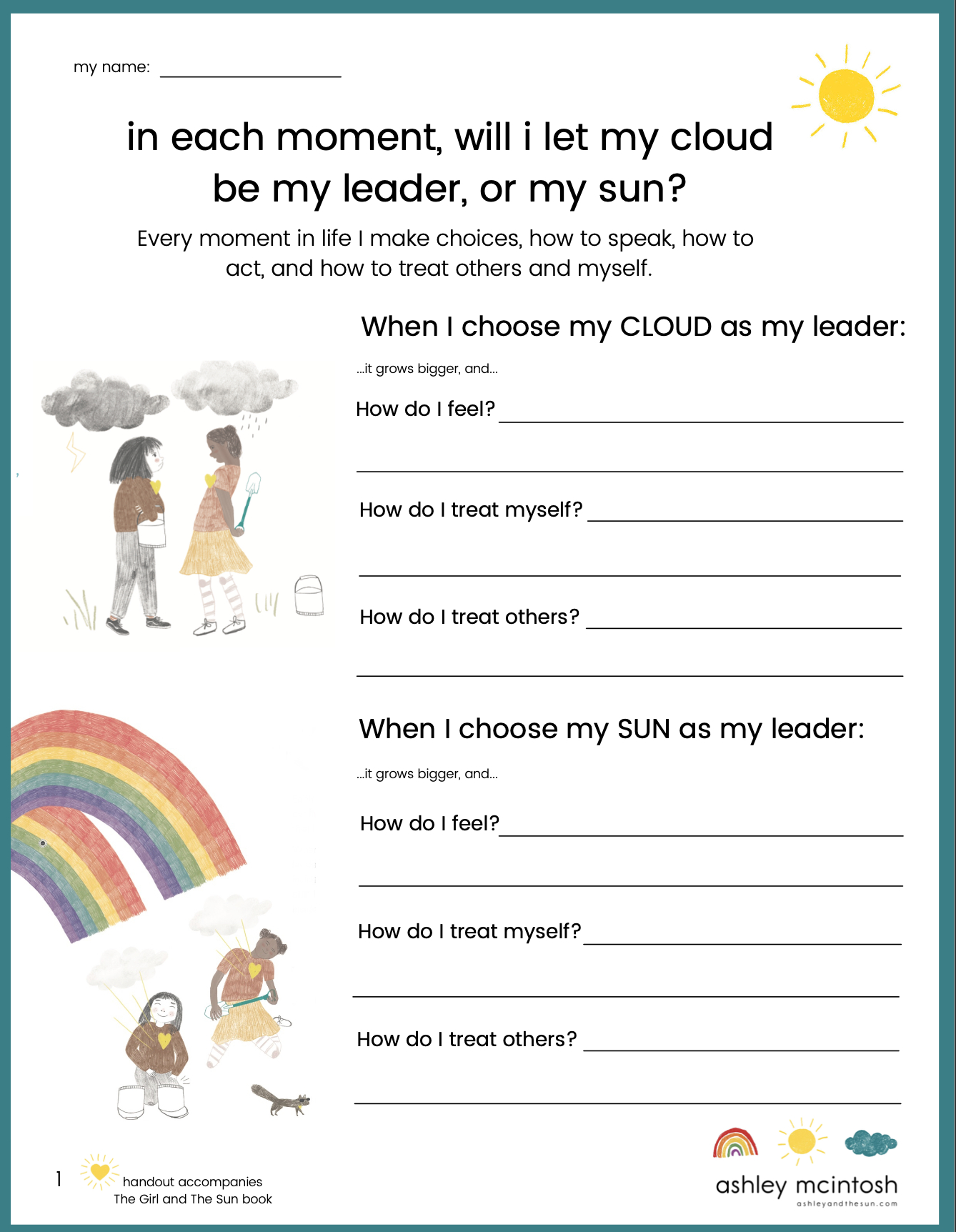 Free Worksheets On Kindness &amp;amp; Self-Regulation For Parents for Free Printable Self Control Worksheets