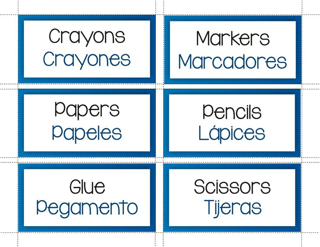 Freebies! - Hundred Languages intended for Free Printable Spanish Classroom Labels