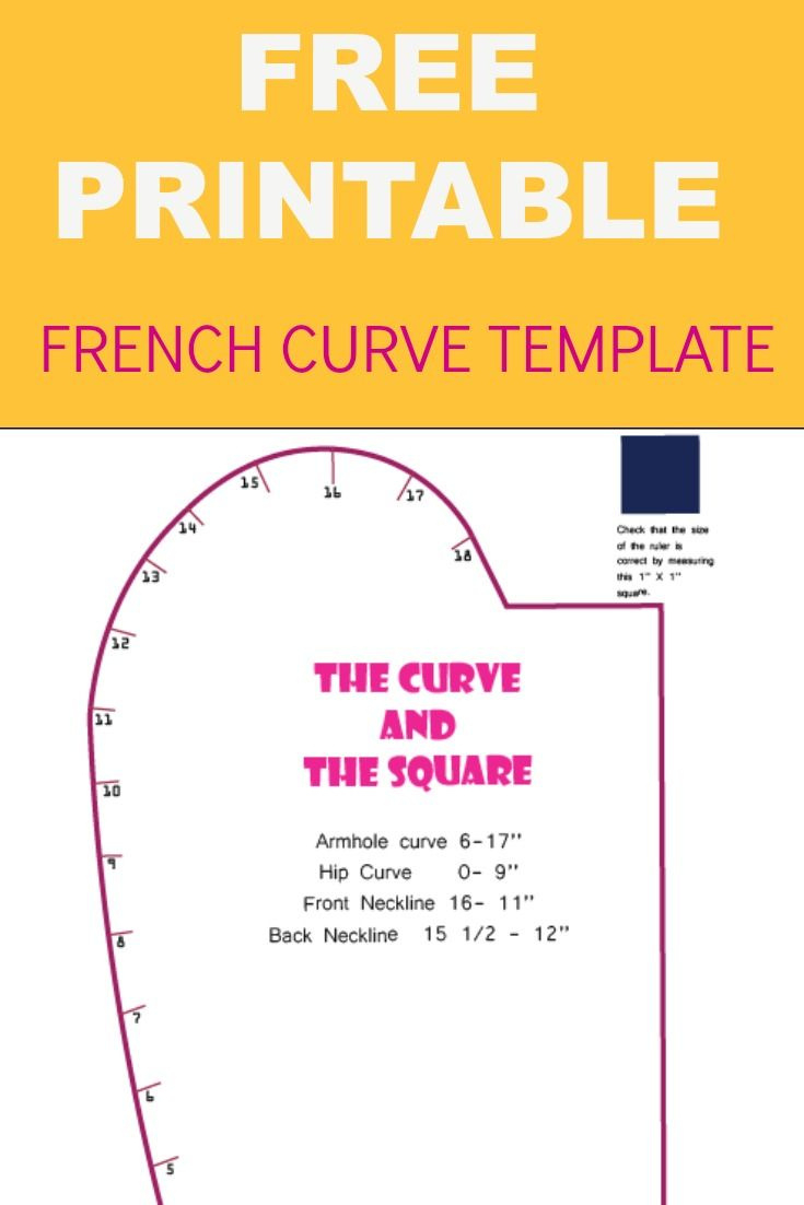 French Curve Printable Template inside Printable French Curve Stencil