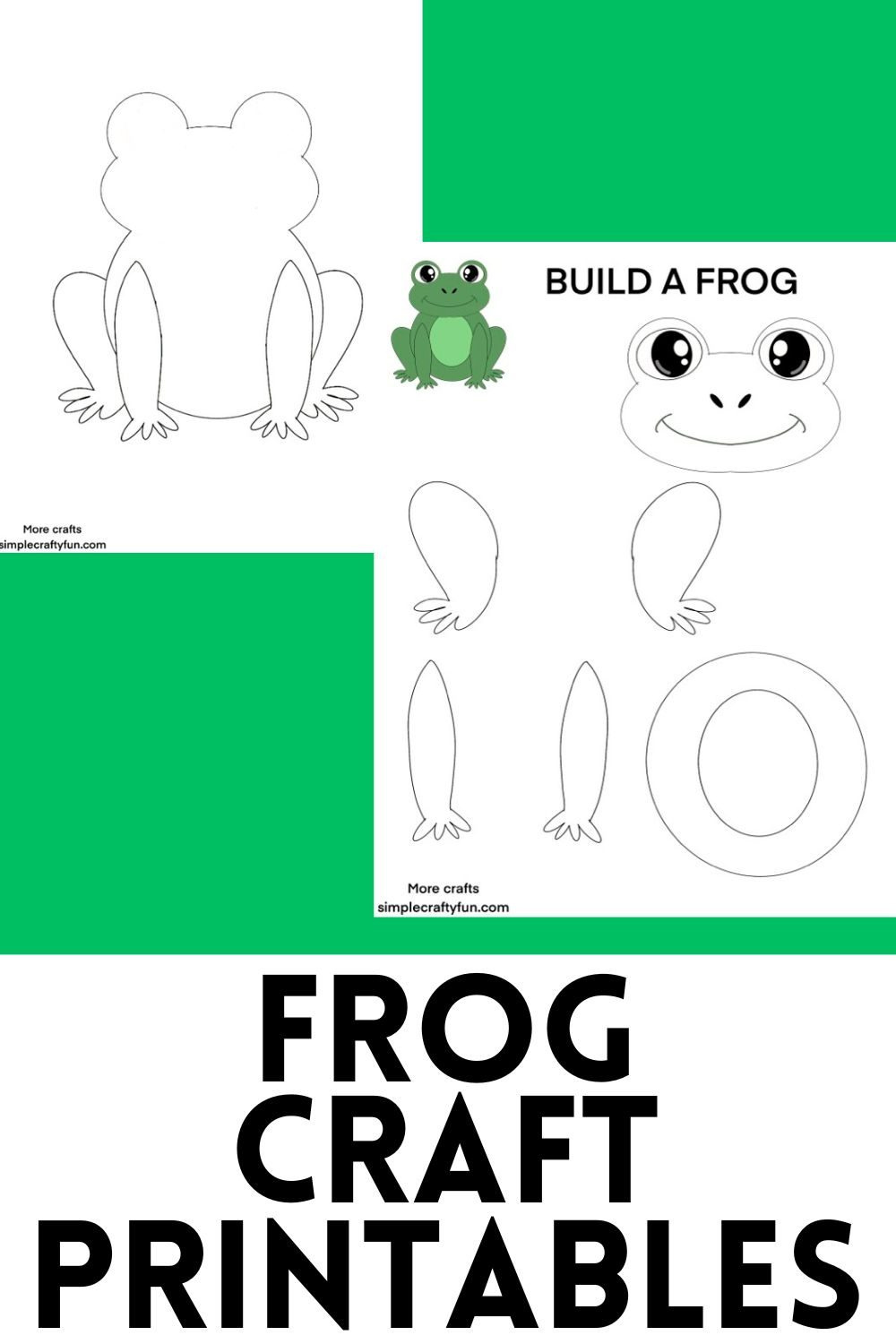 Frog Craft Template Printable For Kids - throughout Free Printable Frog Patterns