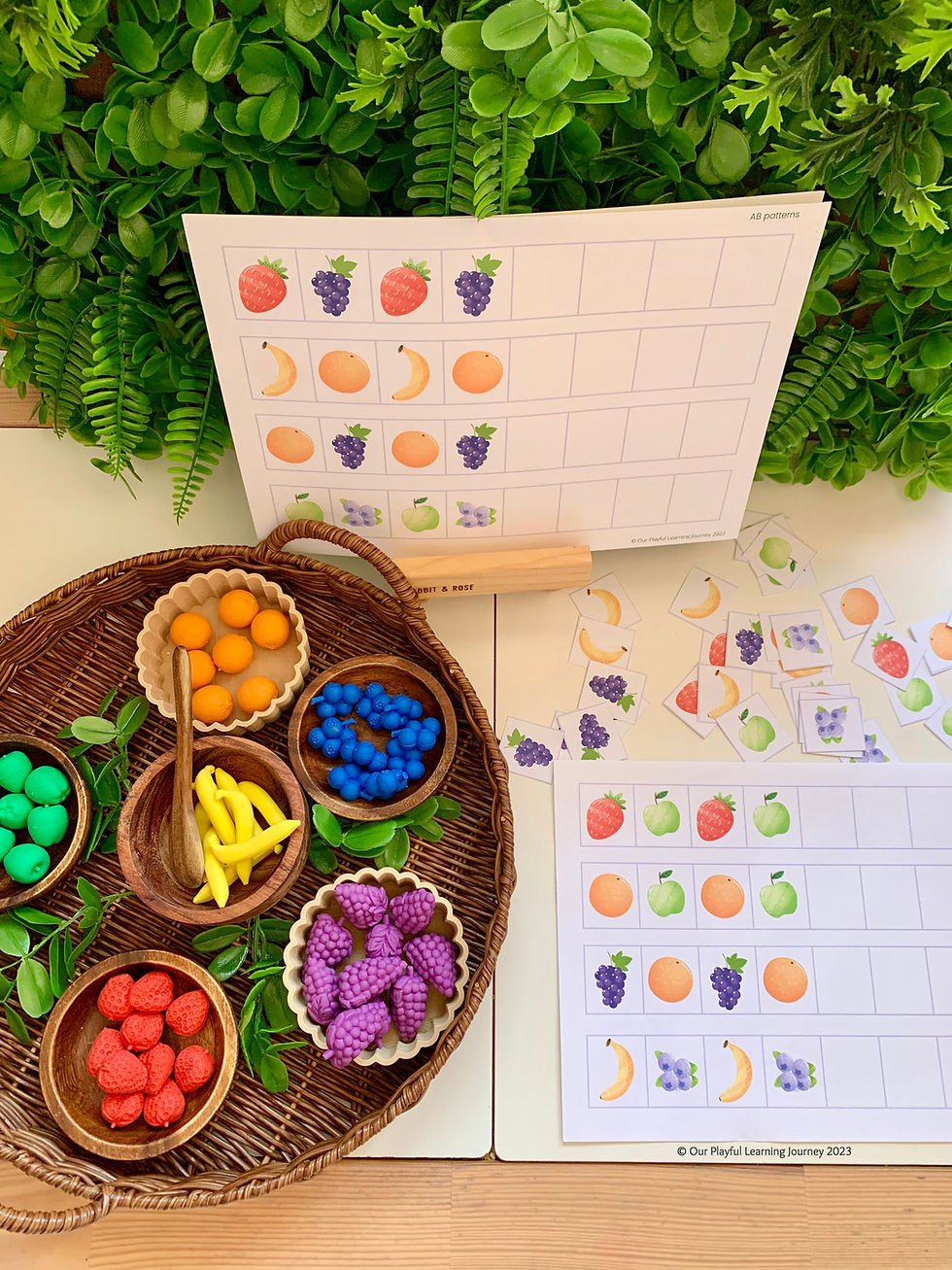 Fruit Themed Patterning Cards For Kids + A Scissor Cutting Skills within Free Printable Fruit Patterns