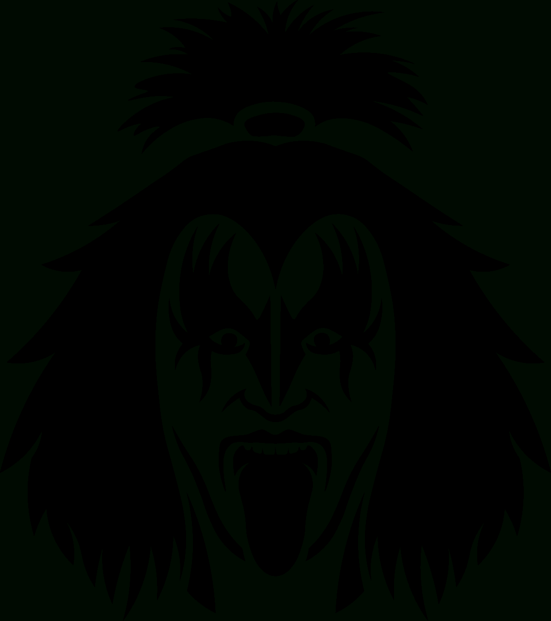 Gene Simmons - Demon - Free Vector Clipart Images On Creazilla with regard to Gene Simmons Free Printable Stencil