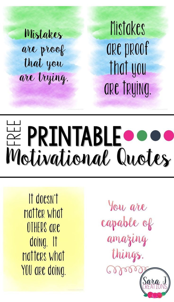 Get Motivated + Free Printable Quotes inside Free Printable Positive Quotes
