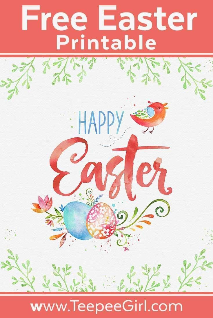 Get This Free Easter Printable Poster At Www.teepeegirl! It&amp;#039;S with Free Printable Easter Cards For Daughter