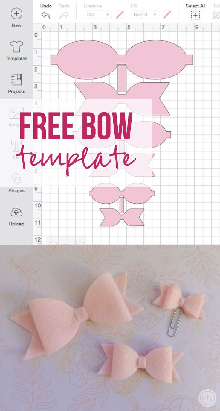 Get Your Free Felt Bow Cut Files throughout Free Printable Hair Bow Patterns
