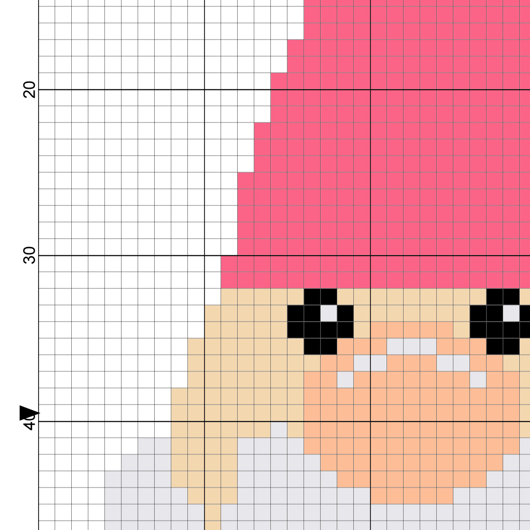 Gnome Cross Stitch Pattern inside Free Printable Gnome Cross Stitch Patterns