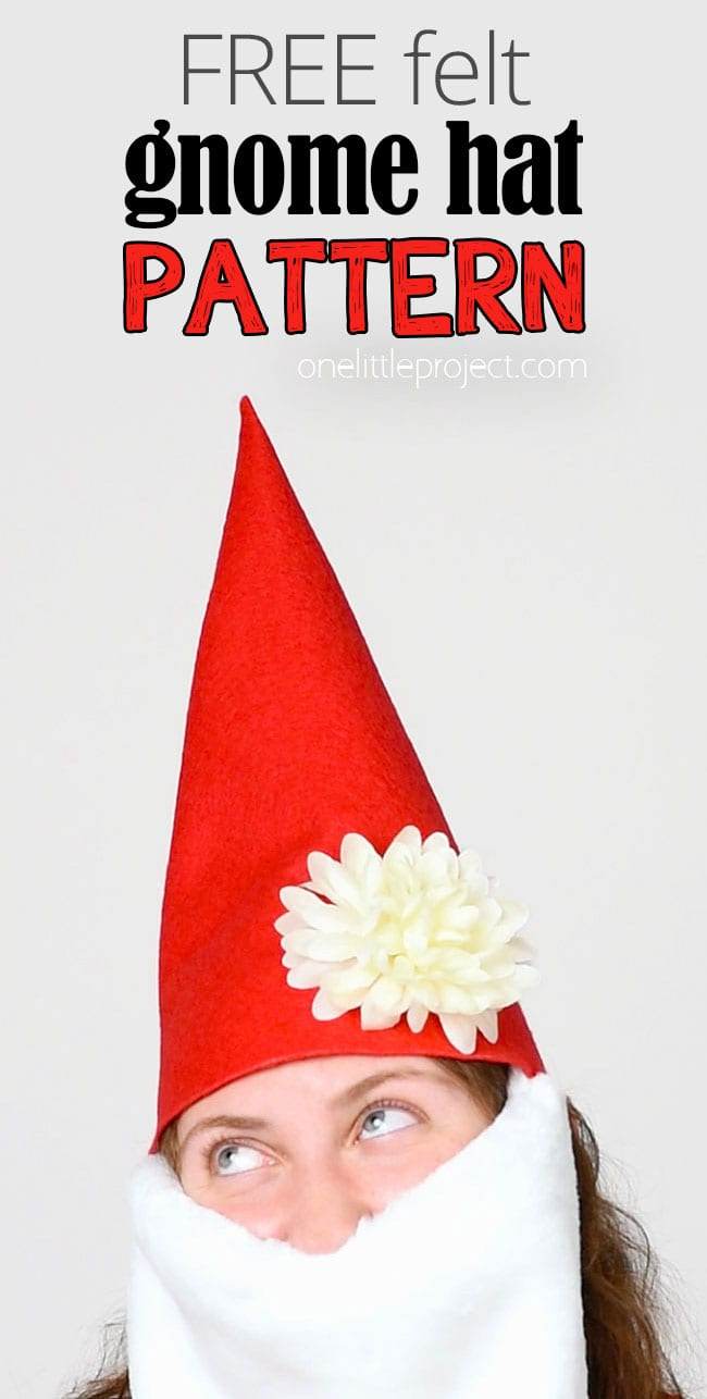 Gnome Hat Pattern | Diy Felt Gnome Hat (Free, Printable Template!) regarding Free Printable Gnome Hat Patterns
