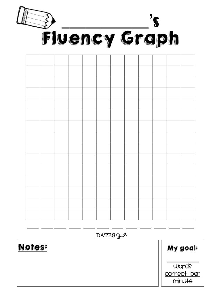 Goal-Setting: Reading Fluency (And A Freebie!) inside Free Printable Fluency Chart