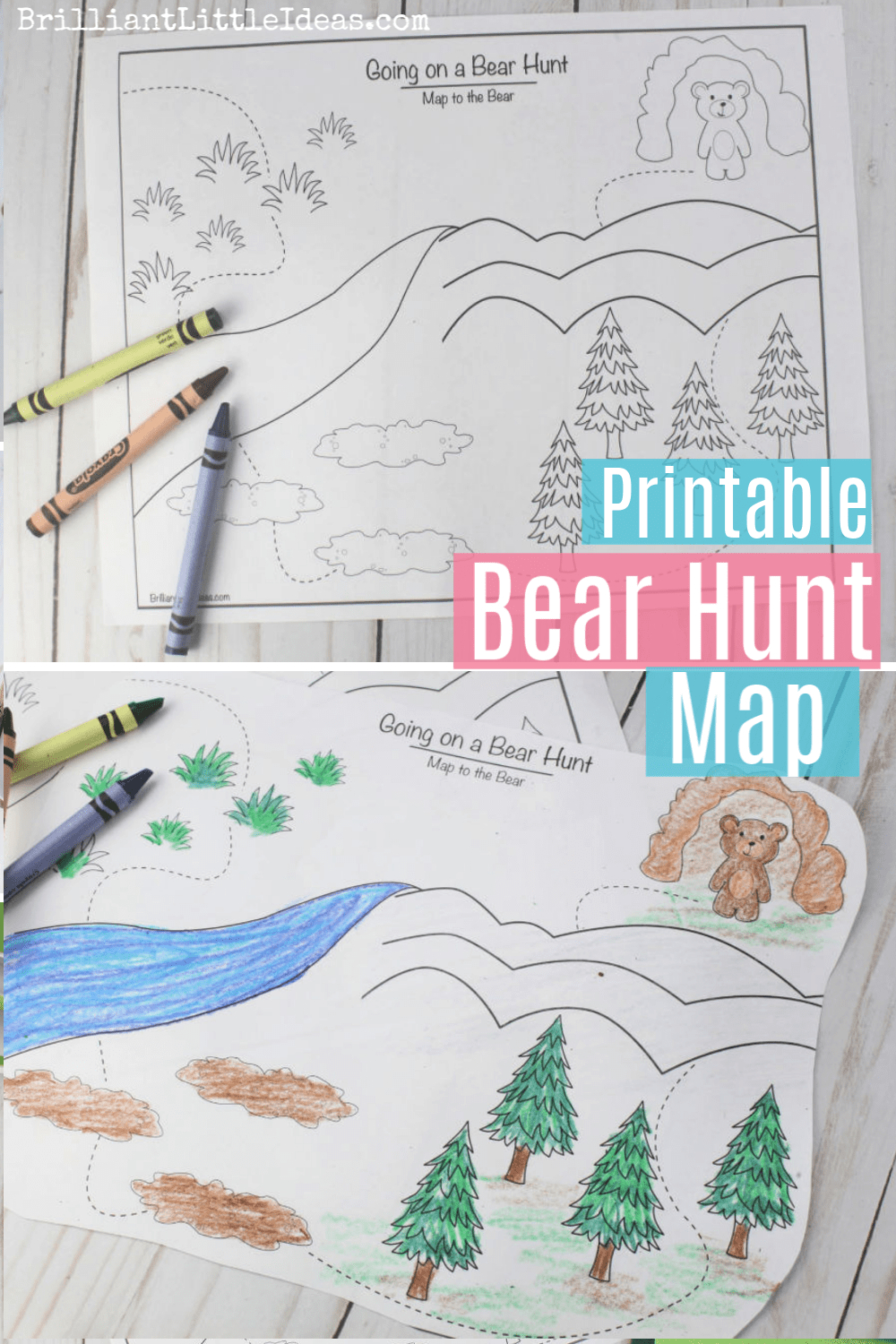Going On A Bear Hunt Printable Map | Brilliant Little Ideas throughout We Re Going On A Bear Hunt Free Printables