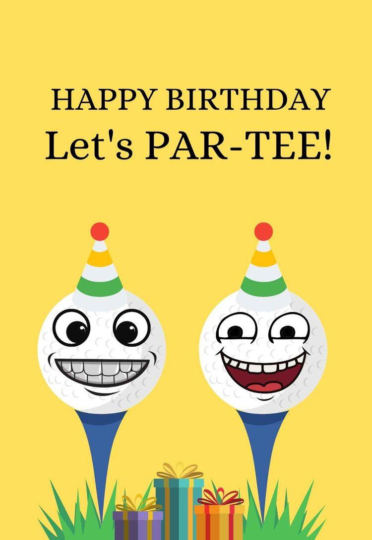 Golf Printable Birthday Cards — Printbirthday.cards - Worksheets within Free Golf Birthday Cards Printable