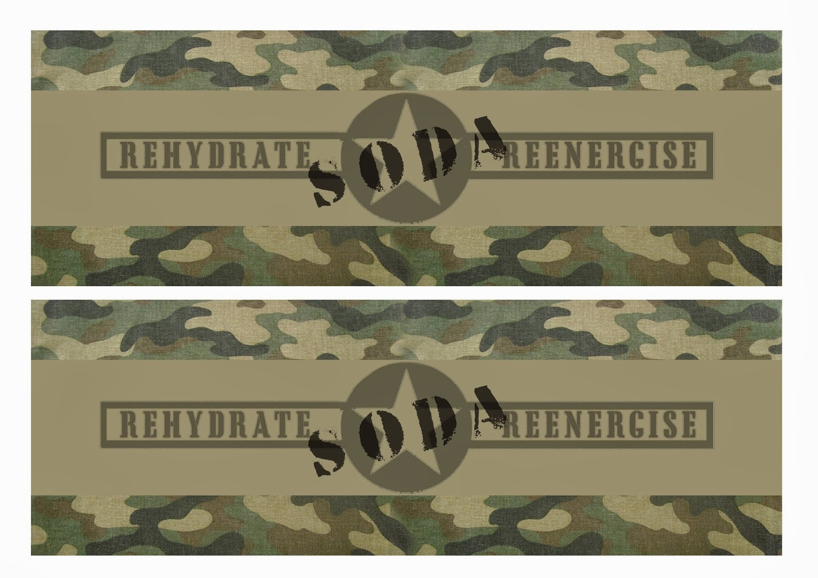 Great Fun Etc: Army Party Prep (Stencil Tutorial &amp;amp; Free Printables) throughout Free Camouflage Party Printables