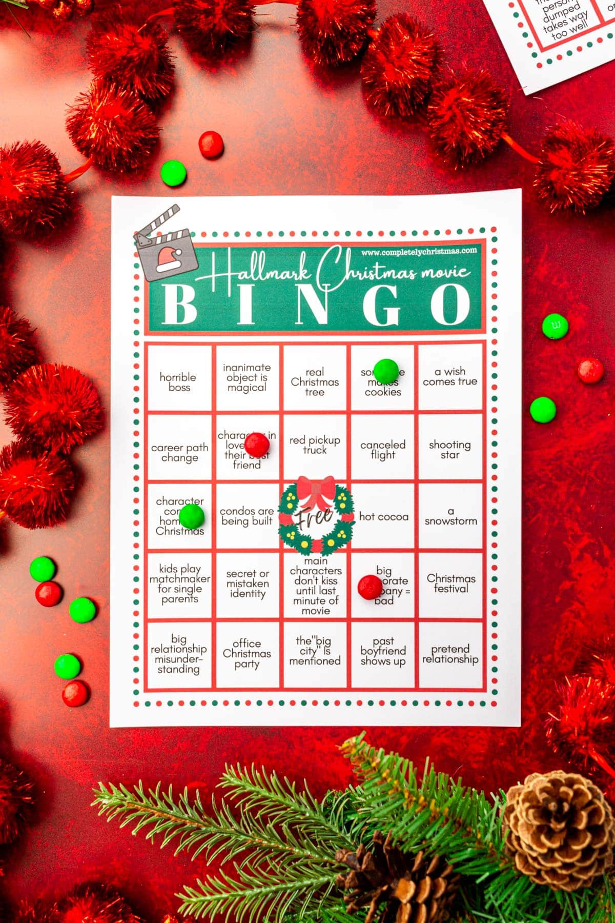 Hallmark Christmas Movie Bingo Printable - Free! - Completely in Free Printable Hallmark Cards