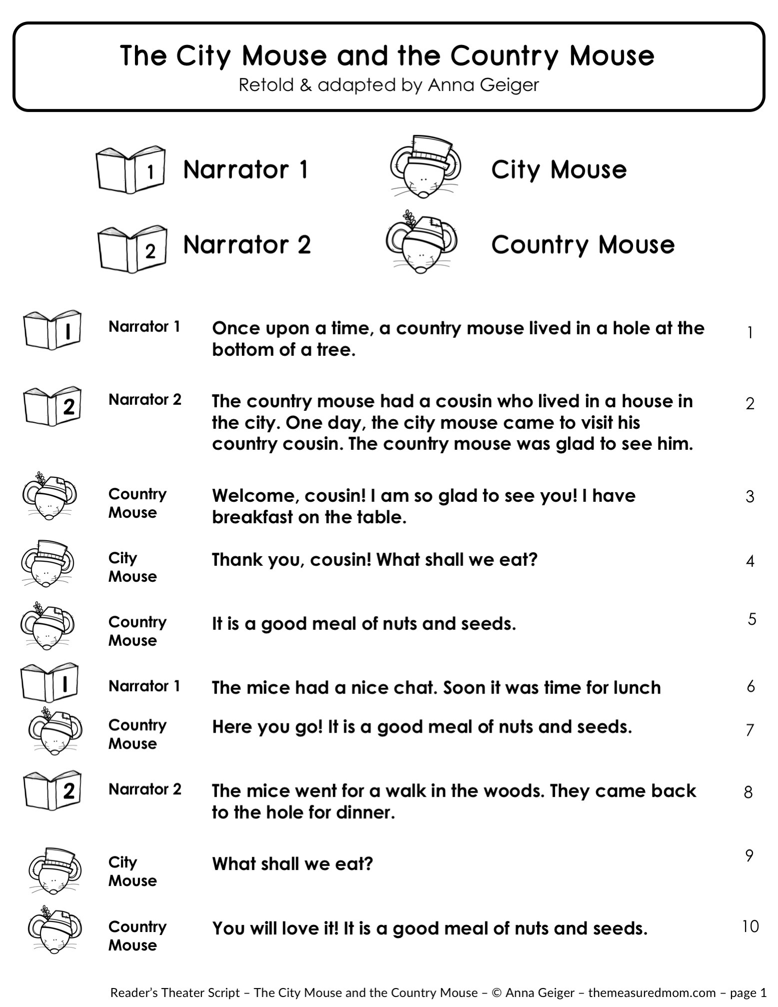 Halloween Readers Theater Free Printable - Printable Party Favors intended for Free Printable Readers Theater Scripts