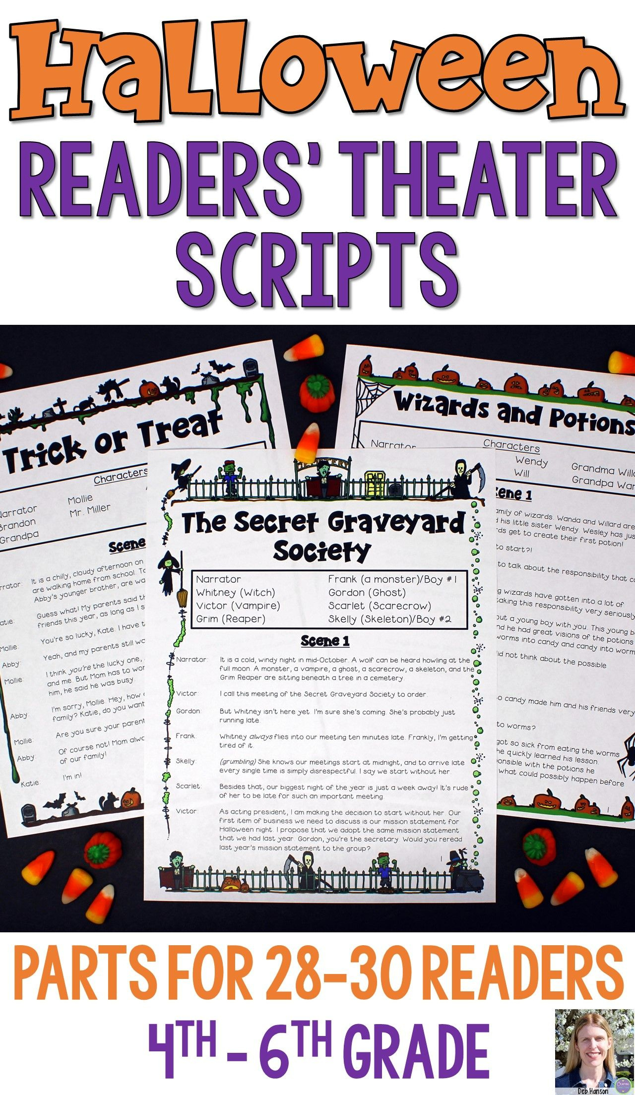 Halloween Readers Theater Free Printable - Printable Party Favors with Free Printable Readers Theater Scripts