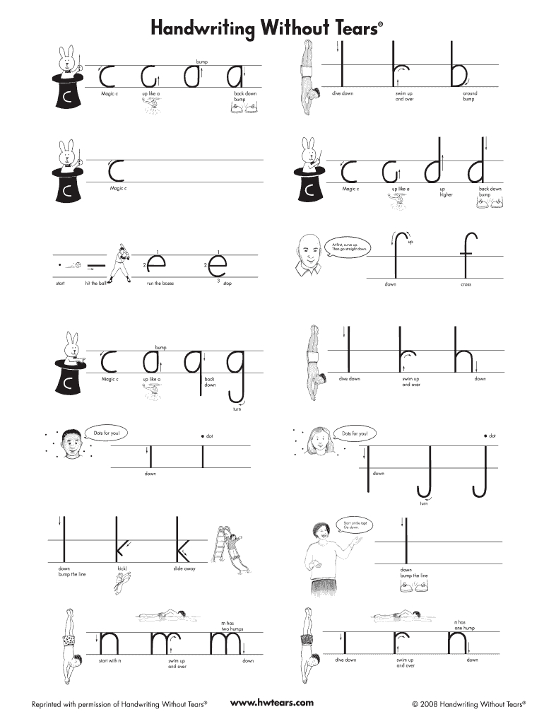 Handwriting Without Tears Pdf: Fill Out &amp;amp; Sign Online | Dochub in Handwriting Without Tears Cursive Free Printables