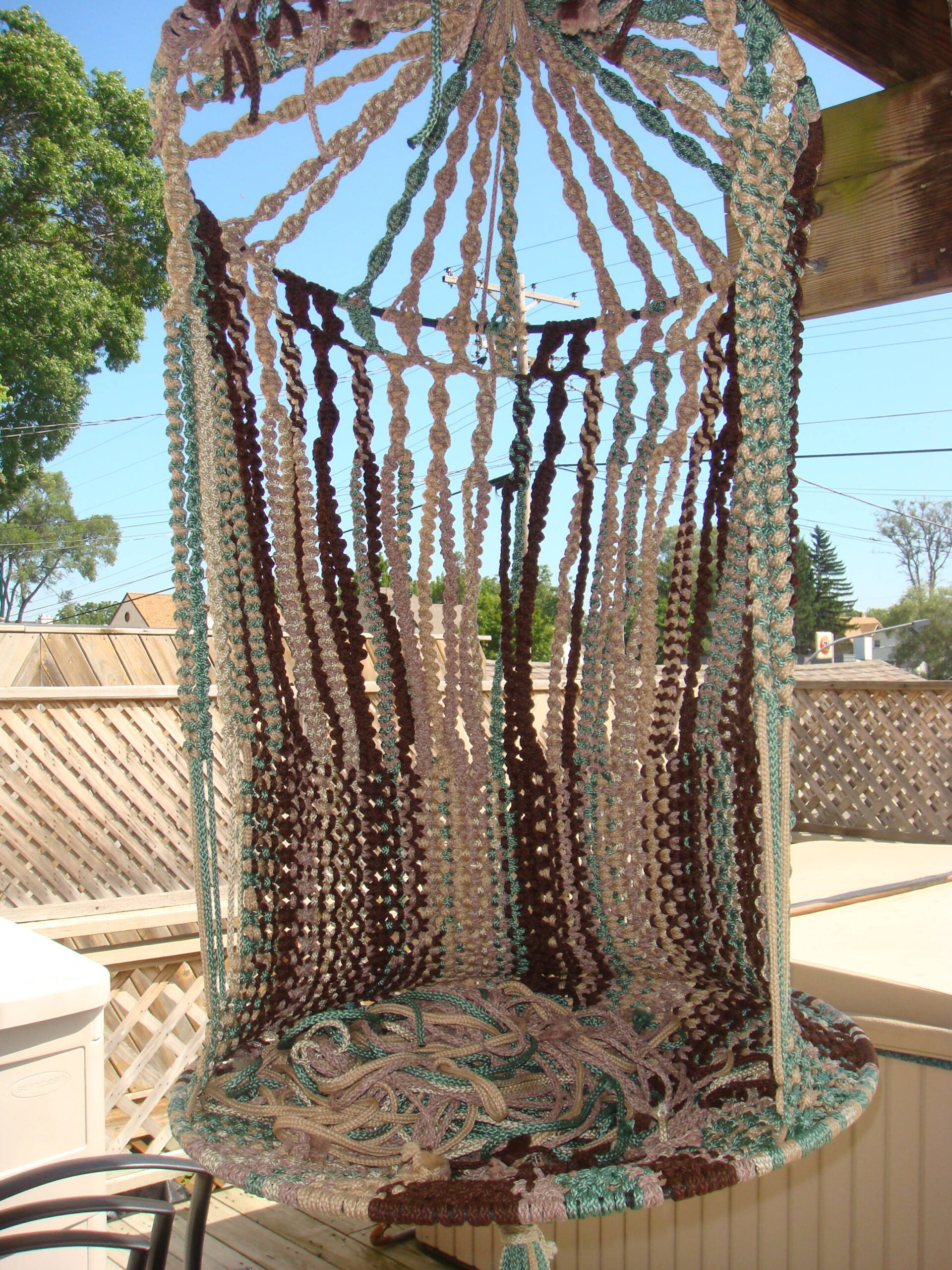 Hanging Macrame Chair | Macramepurse regarding Free Printable Macrame Chair Patterns