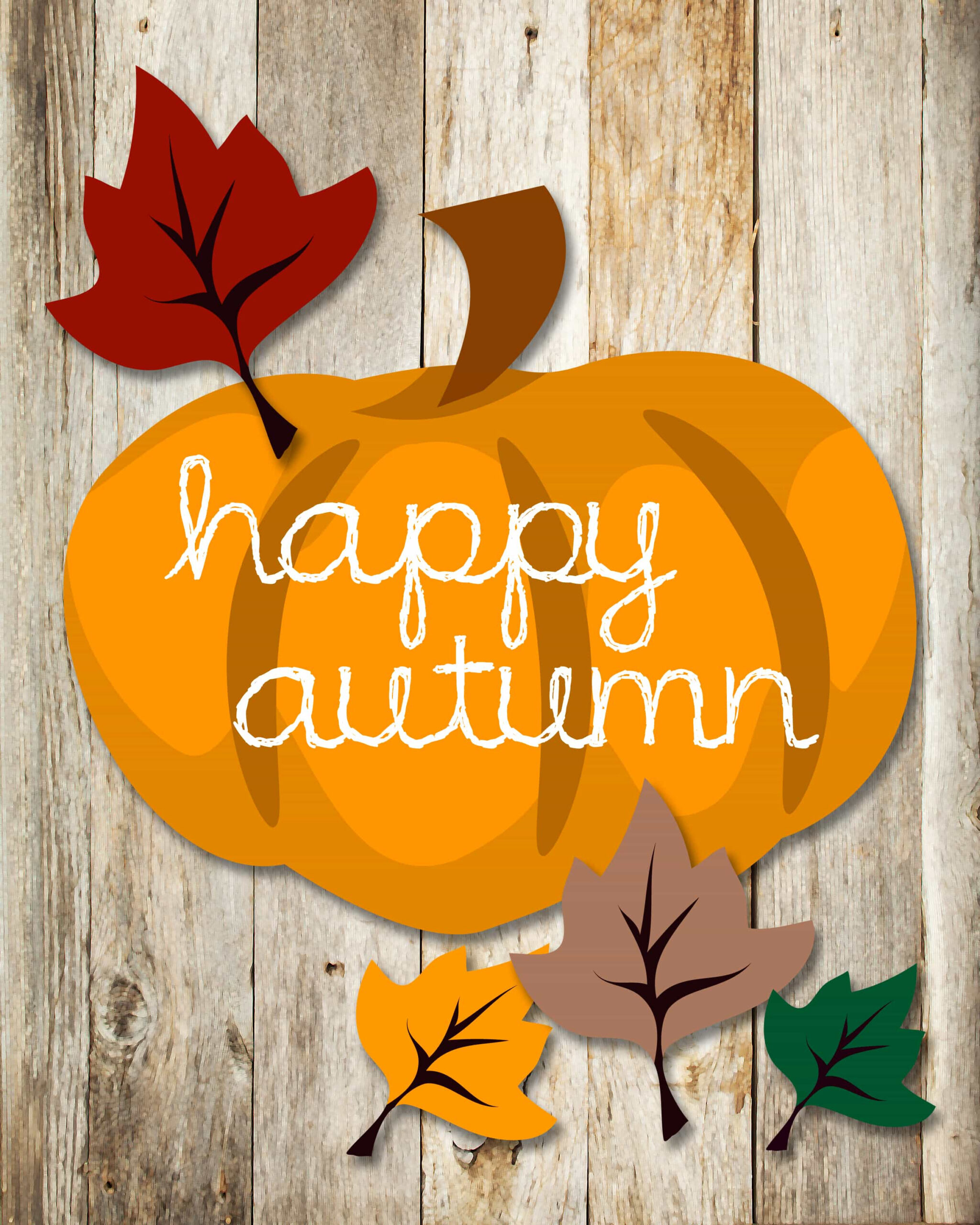 Happy Autumn Free Printable! - How To Nest For Less™ with regard to Free Printable Autumn Images