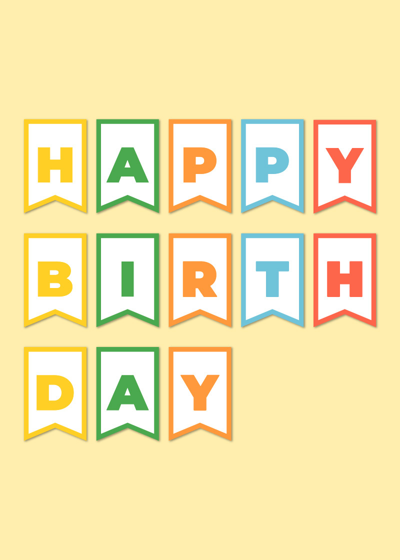 Happy Birthday Printable Letters - Printable Party Favors throughout Free Printable Happy Birthday Letters
